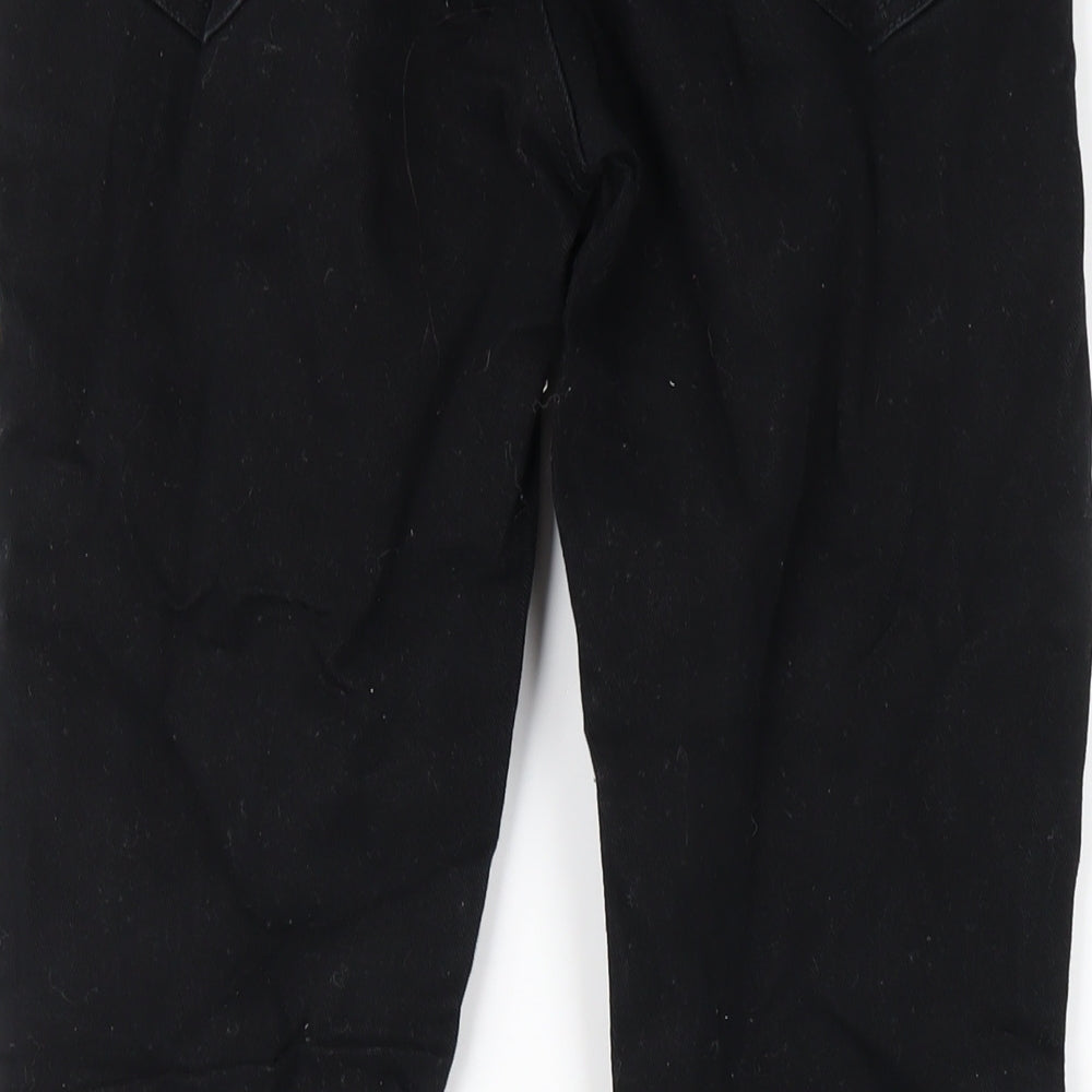 F&F Mens Black Cotton Skinny Jeans Size 30 in L30 in Regular Zip