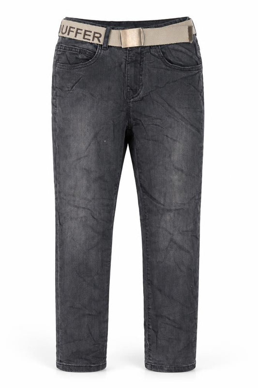 Zara Boys Black Cotton Skinny Jeans Size 9 Months L24 in Regular Zip