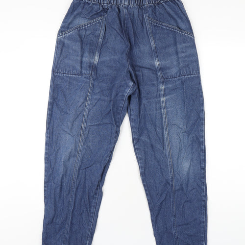 Classic Womens Blue Cotton Straight Jeans Size 16 L27 in Regular