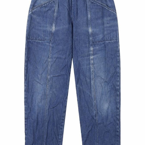 Classic Womens Blue Cotton Straight Jeans Size 16 L27 in Regular