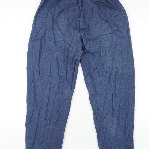 Classic Womens Blue Cotton Straight Jeans Size 16 L27 in Regular