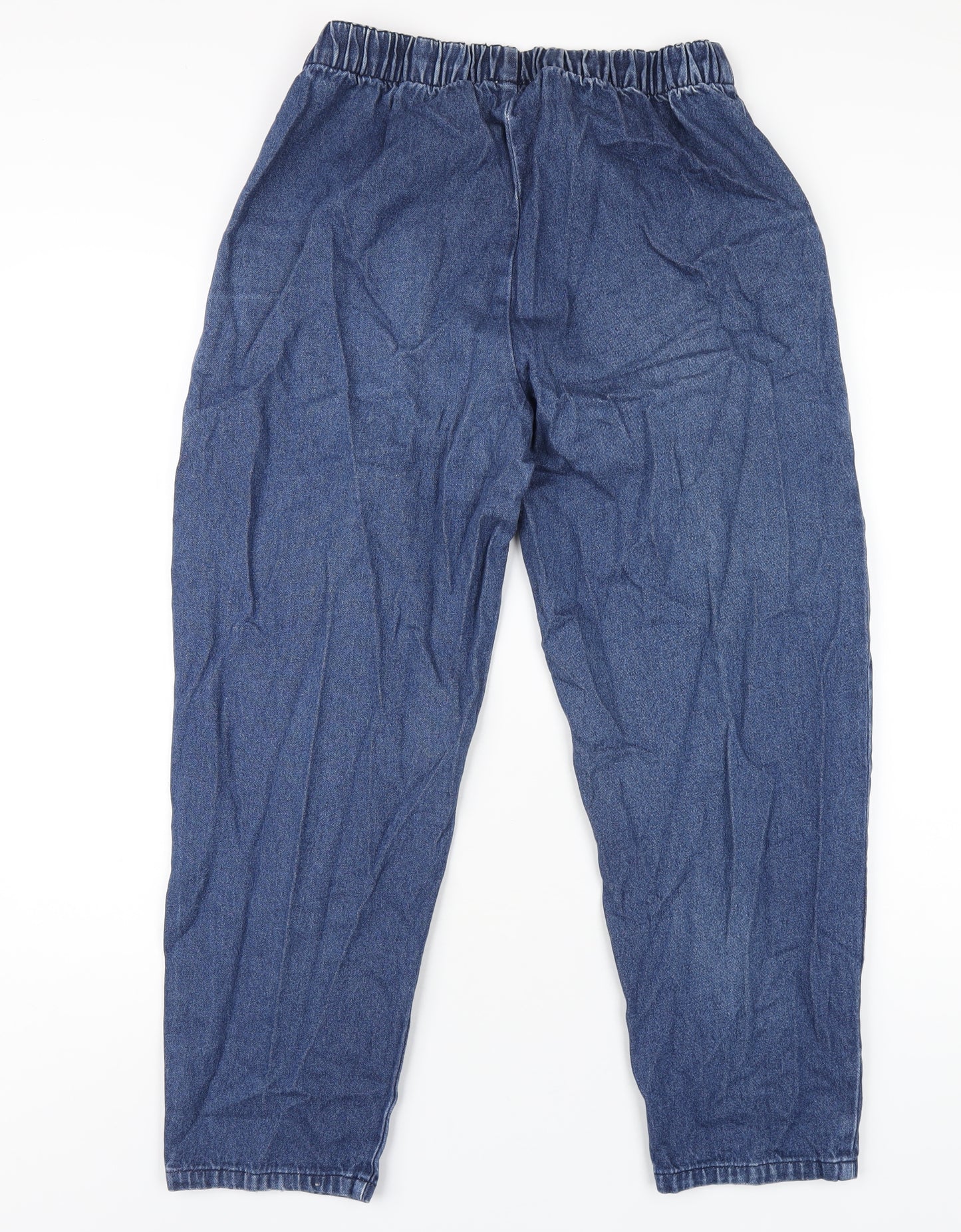 Classic Womens Blue Cotton Straight Jeans Size 16 L27 in Regular