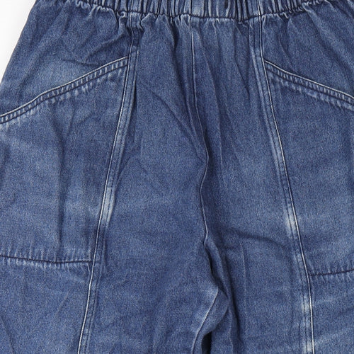 Classic Womens Blue Cotton Straight Jeans Size 16 L27 in Regular