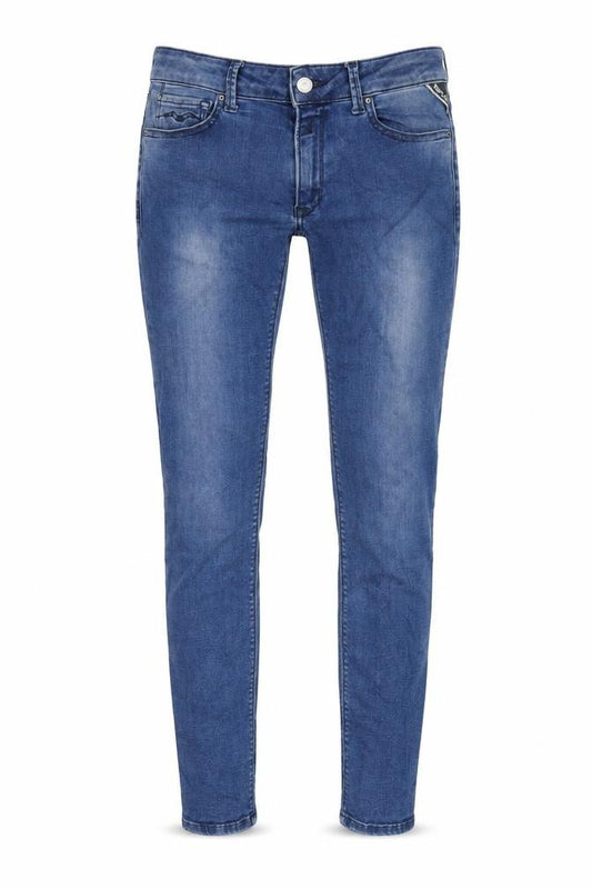 Replay Womens Blue Cotton Skinny Jeans Size 30 in L30 in Regular Zip