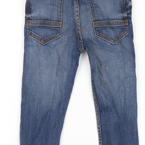 TU Boys Blue Cotton Skinny Jeans Size 7 Years L21 in Regular Zip
