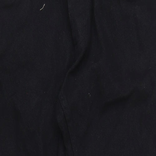 La Redoute Mens Black Cotton Straight Jeans Size 38 in L30 in Regular Button