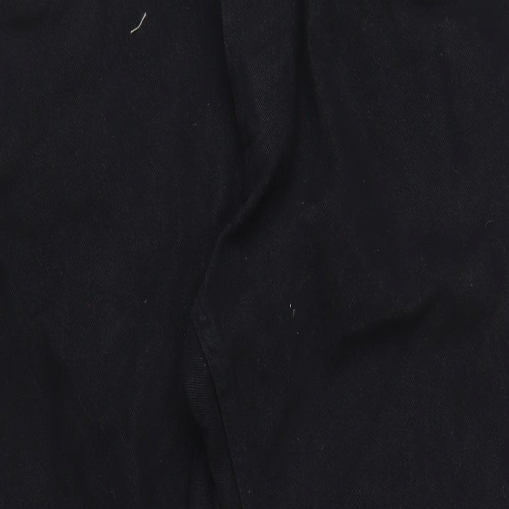 La Redoute Mens Black Cotton Straight Jeans Size 38 in L30 in Regular Button