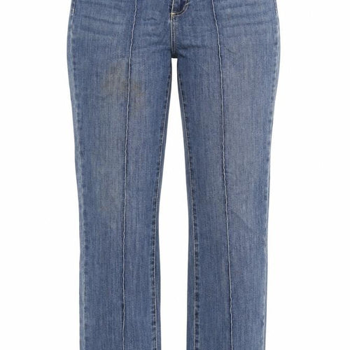French Dressing Womens Blue Cotton Straight Jeans Size 10 L32 in Regular Zip