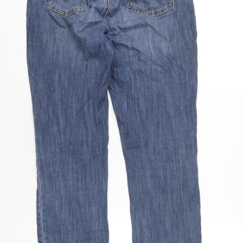 French Dressing Womens Blue Cotton Straight Jeans Size 10 L32 in Regular Zip