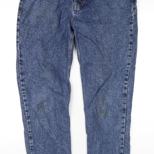 BDG Womens Blue Cotton Straight Jeans Size 32 in L32 in Regular Zip