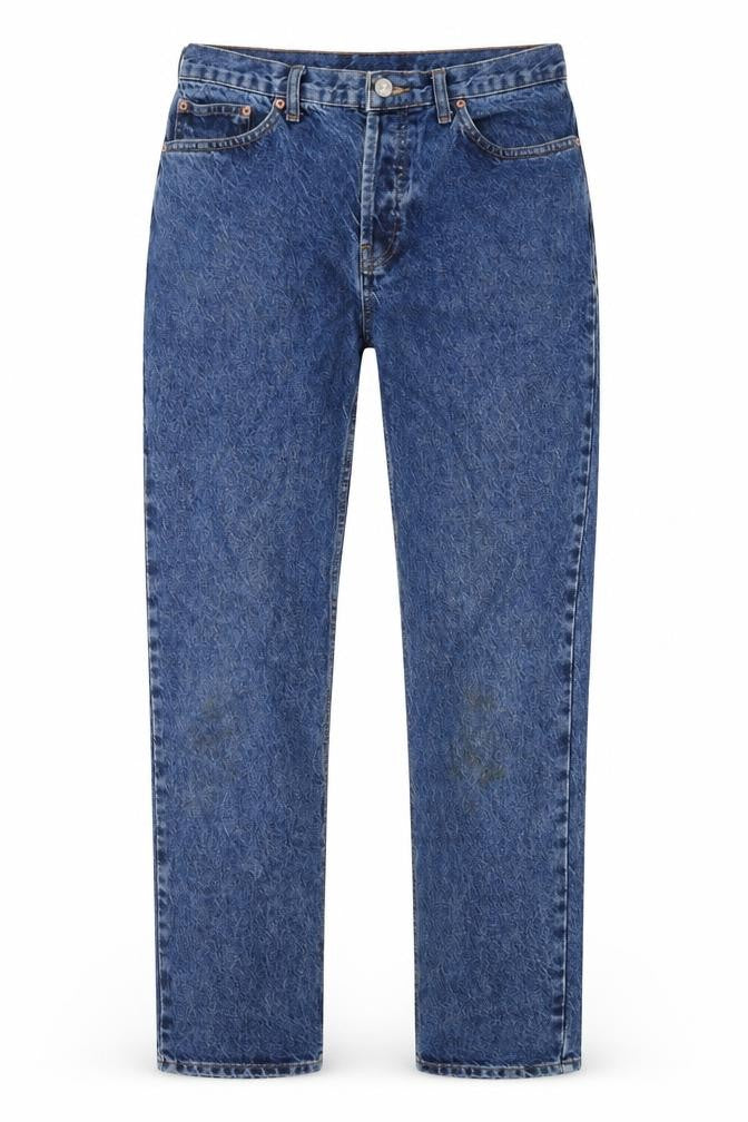 BDG Womens Blue Cotton Straight Jeans Size 32 in L32 in Regular Zip