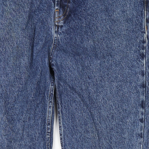 BDG Womens Blue Cotton Straight Jeans Size 32 in L32 in Regular Zip
