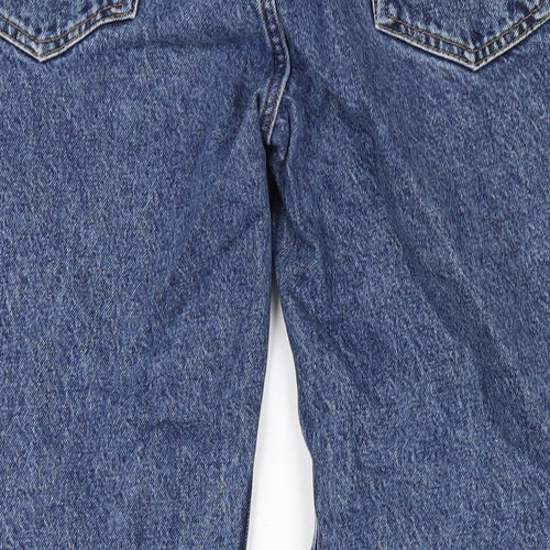 BDG Womens Blue Cotton Straight Jeans Size 32 in L32 in Regular Zip