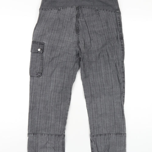 United Colors of Benetton Womens Grey Cotton Capri Jeans Size S L25 in Regular