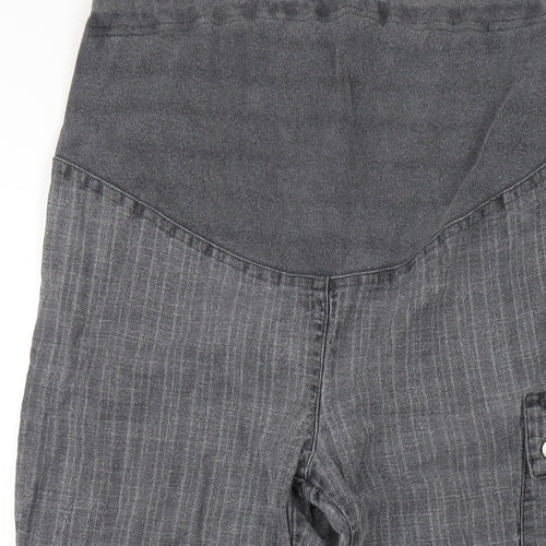 United Colors of Benetton Womens Grey Cotton Capri Jeans Size S L25 in Regular