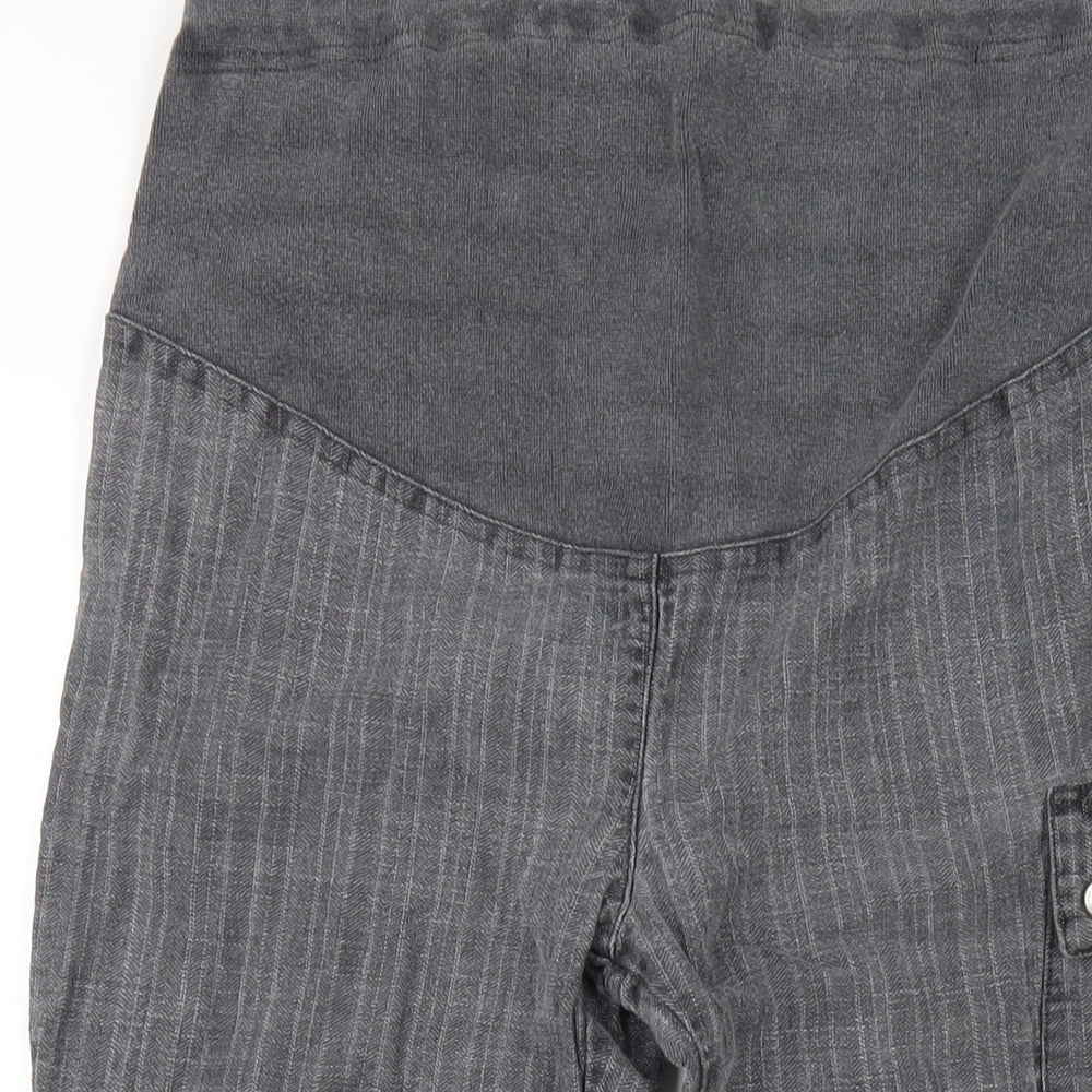 United Colors of Benetton Womens Grey Cotton Capri Jeans Size S L25 in Regular