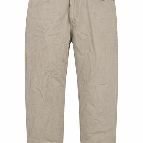 Armando Mens Beige Cotton Trousers Size 34 in L30 in Regular Zip