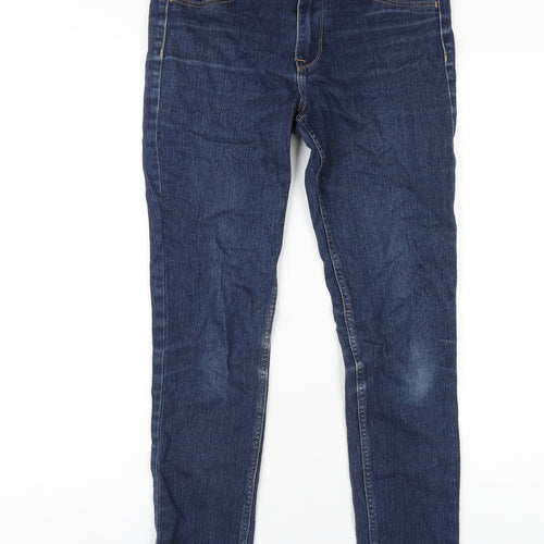 H&M Womens Blue Cotton Skinny Jeans Size 27 in L28 in Regular Zip