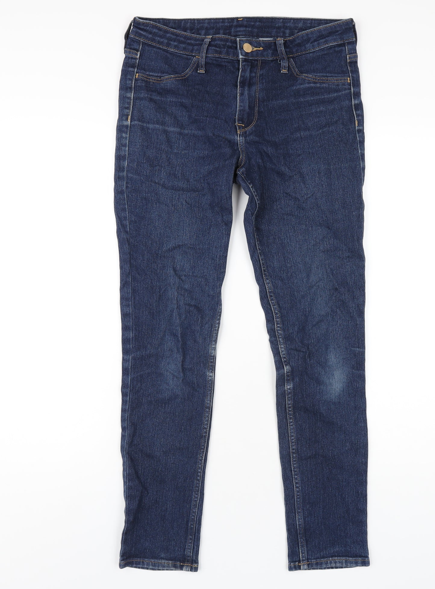 H&M Womens Blue Cotton Skinny Jeans Size 27 in L28 in Regular Zip