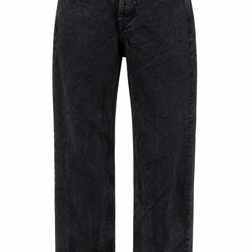 ASOS Womens Black Cotton Straight Jeans Size 28 in L32 in Regular Button