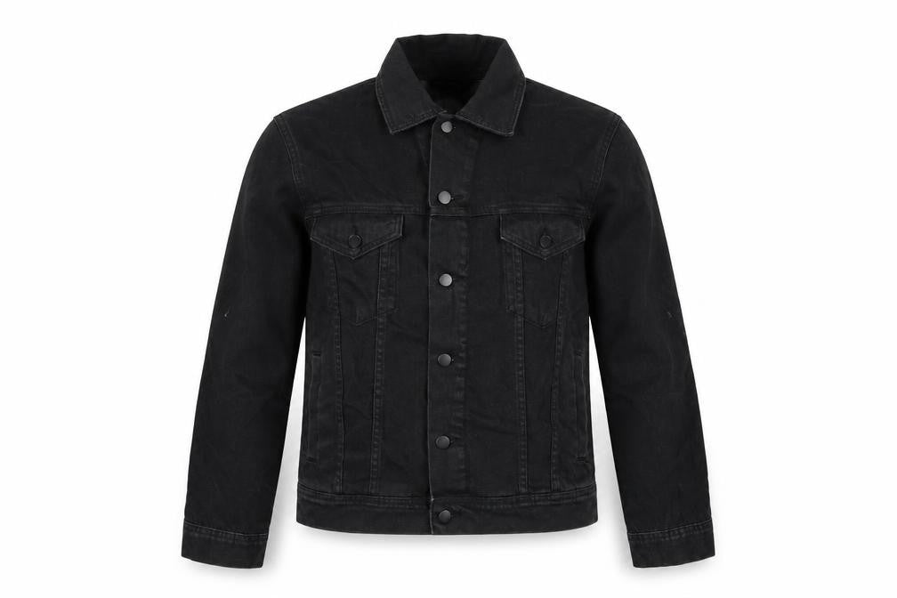 Front view of Kin women’s black jacket, size S, button