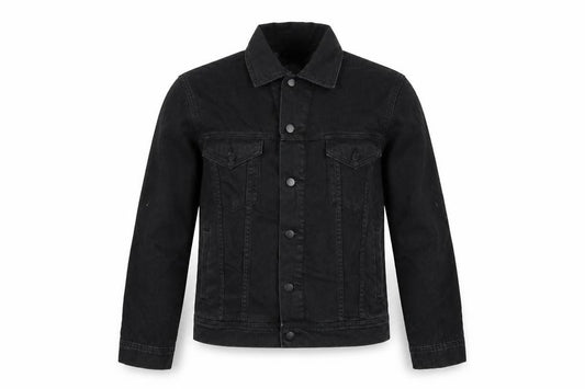 Front view of Kin women’s black jacket, size S, button