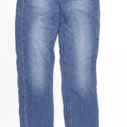 Lee Cooper Womens Blue Cotton Straight Jeans Size 26 in L33 in Regular Zip