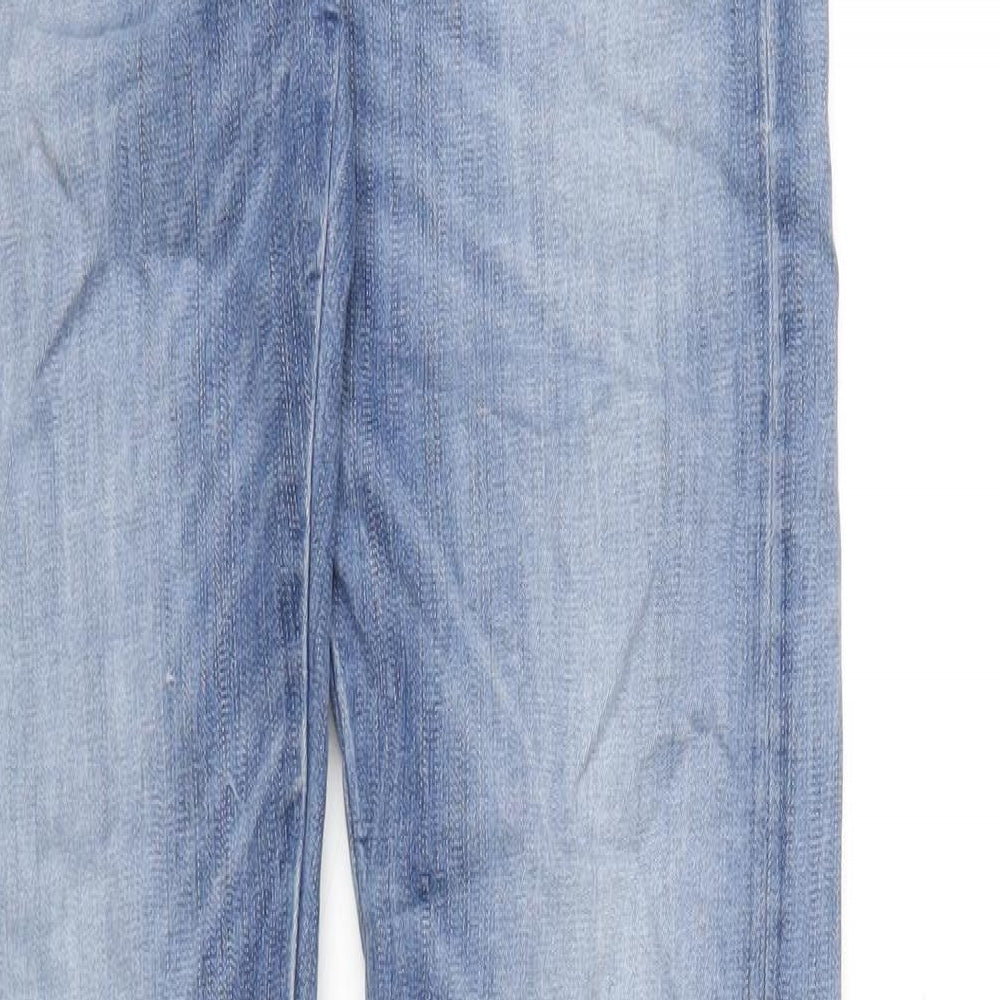 Replay Mens Blue Cotton Skinny Jeans Size 30 in L34 in Regular Zip