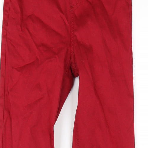 Marks and Spencer Womens Red Cotton Jegging Jeans Size 6 L28 in Regular