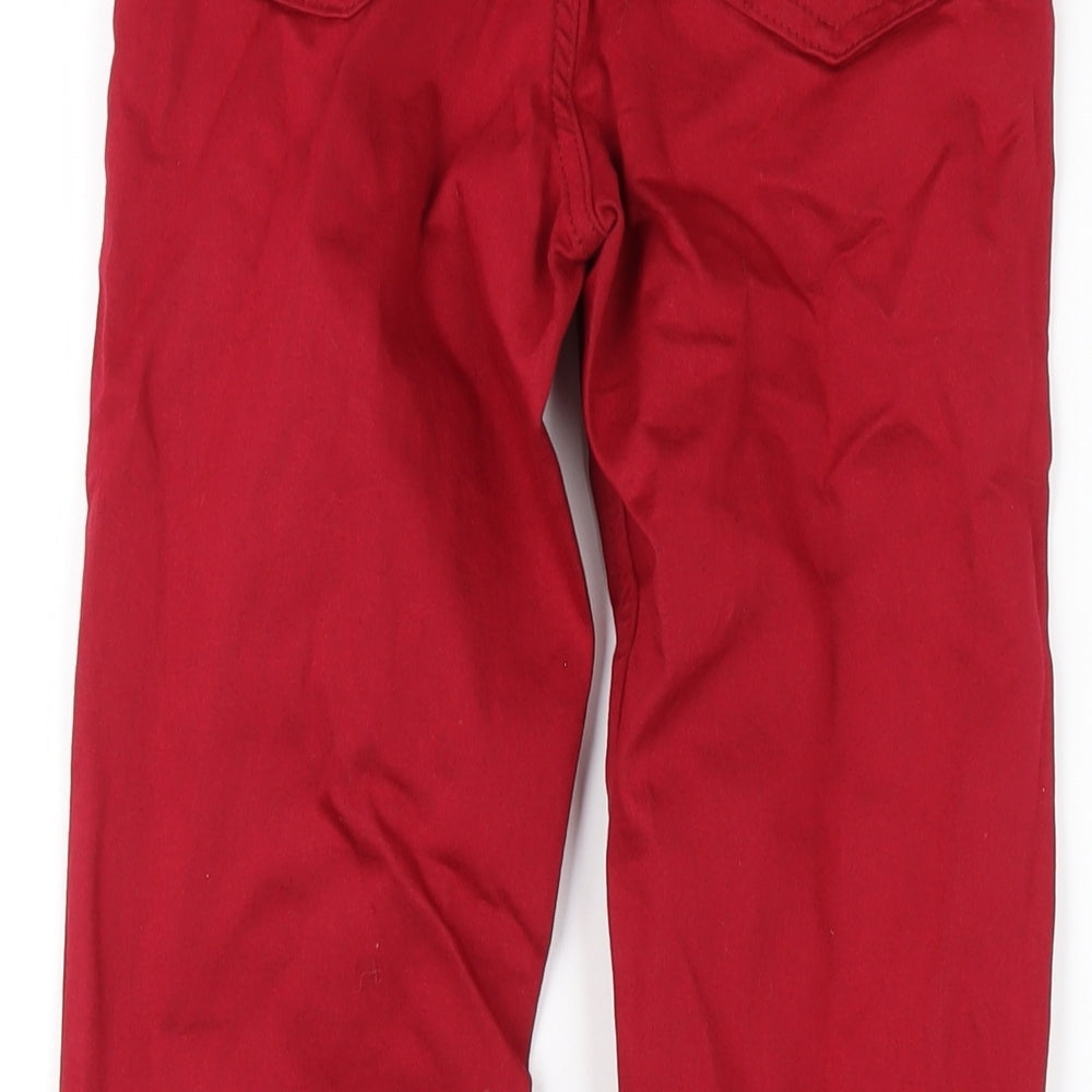 Marks and Spencer Womens Red Cotton Jegging Jeans Size 6 L28 in Regular