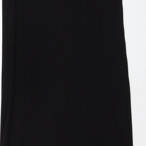 New Look Womens Black Polyester Bodycon Size 10 Round Neck Pullover
