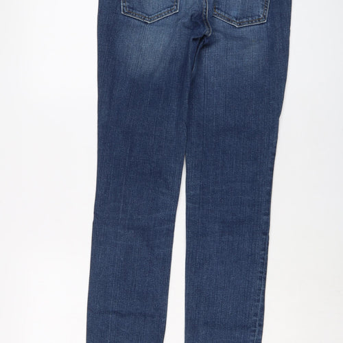Gap Womens Blue Cotton Straight Jeans Size 27 in L30 in Regular Button