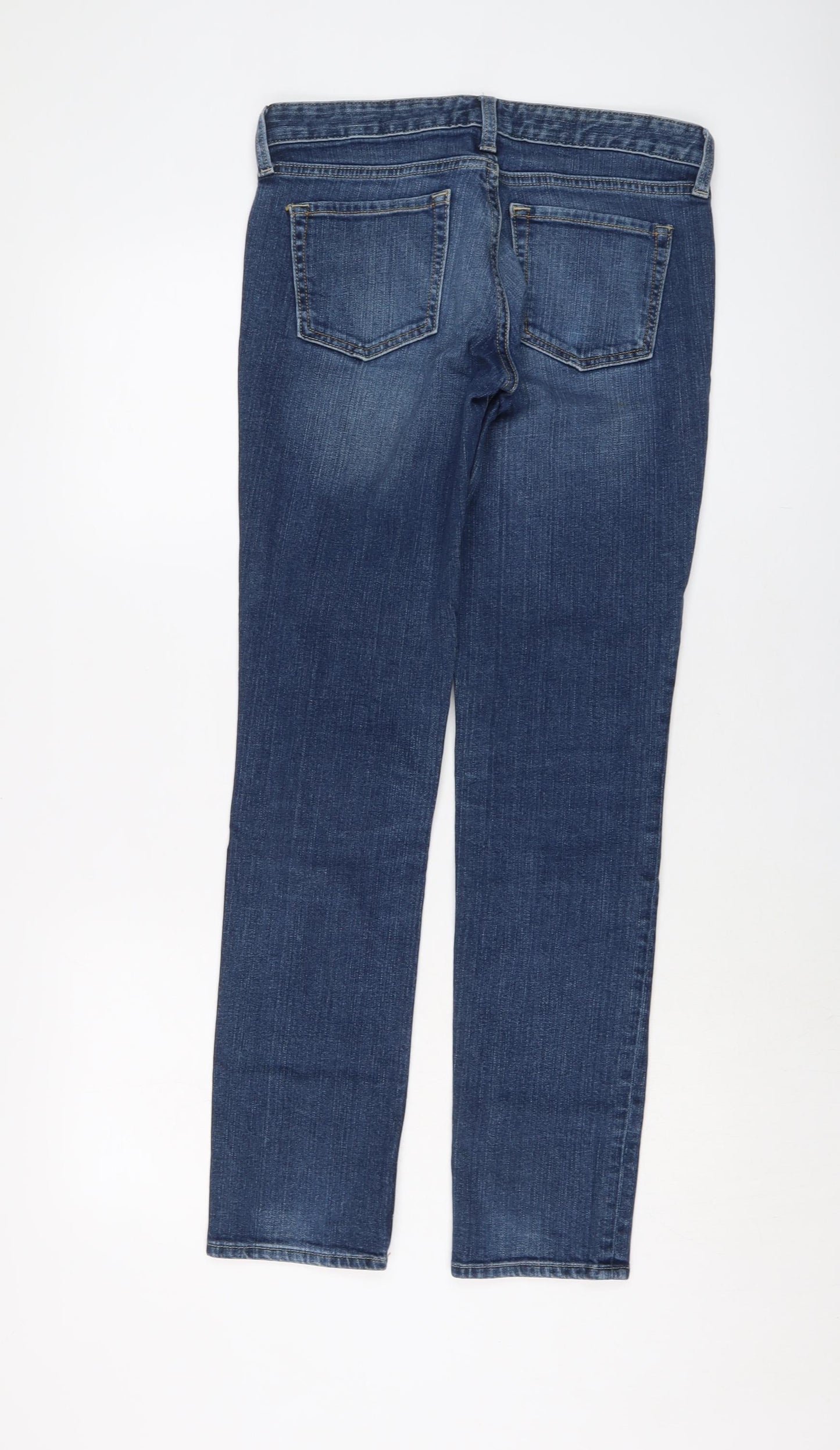Gap Womens Blue Cotton Straight Jeans Size 27 in L30 in Regular Button