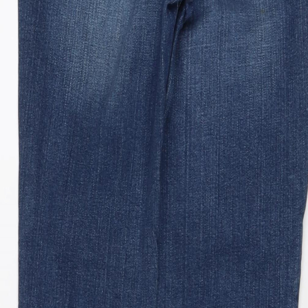 Gap Womens Blue Cotton Straight Jeans Size 27 in L30 in Regular Button
