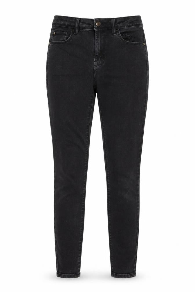 Denim & Co. Womens Grey Cotton Skinny Jeans Size 10 L29 in Regular Button