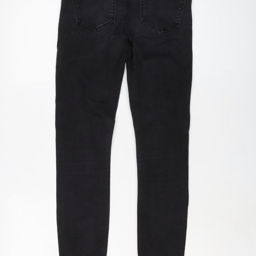 Denim & Co. Womens Grey Cotton Skinny Jeans Size 10 L29 in Regular Button