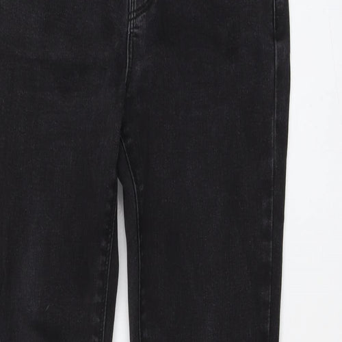 Denim & Co. Womens Grey Cotton Skinny Jeans Size 10 L29 in Regular Button