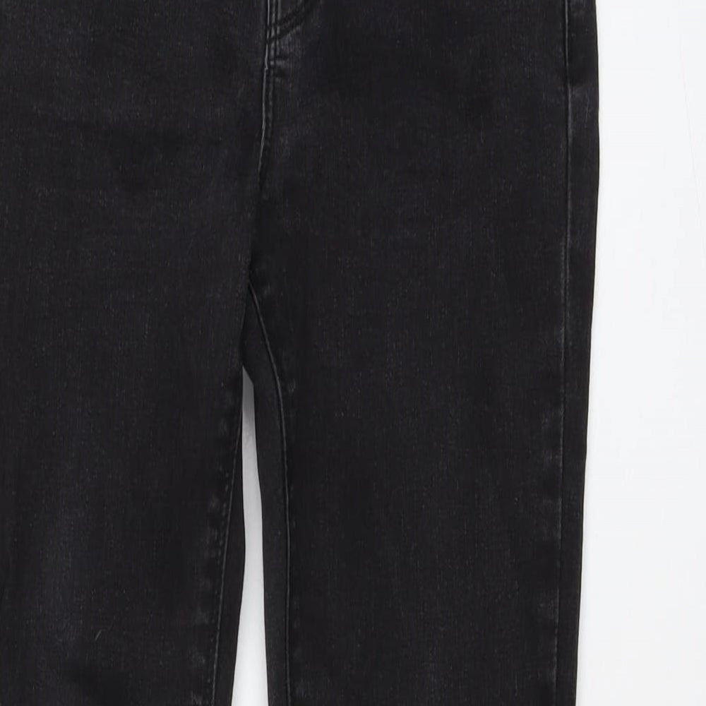 Denim & Co. Womens Grey Cotton Skinny Jeans Size 10 L29 in Regular Button
