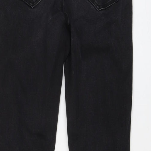 Denim & Co. Womens Grey Cotton Skinny Jeans Size 10 L29 in Regular Button