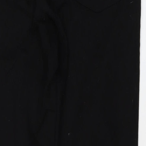 John Lewis Womens Black Cotton Straight Jeans Size 16 L29 in Regular Button