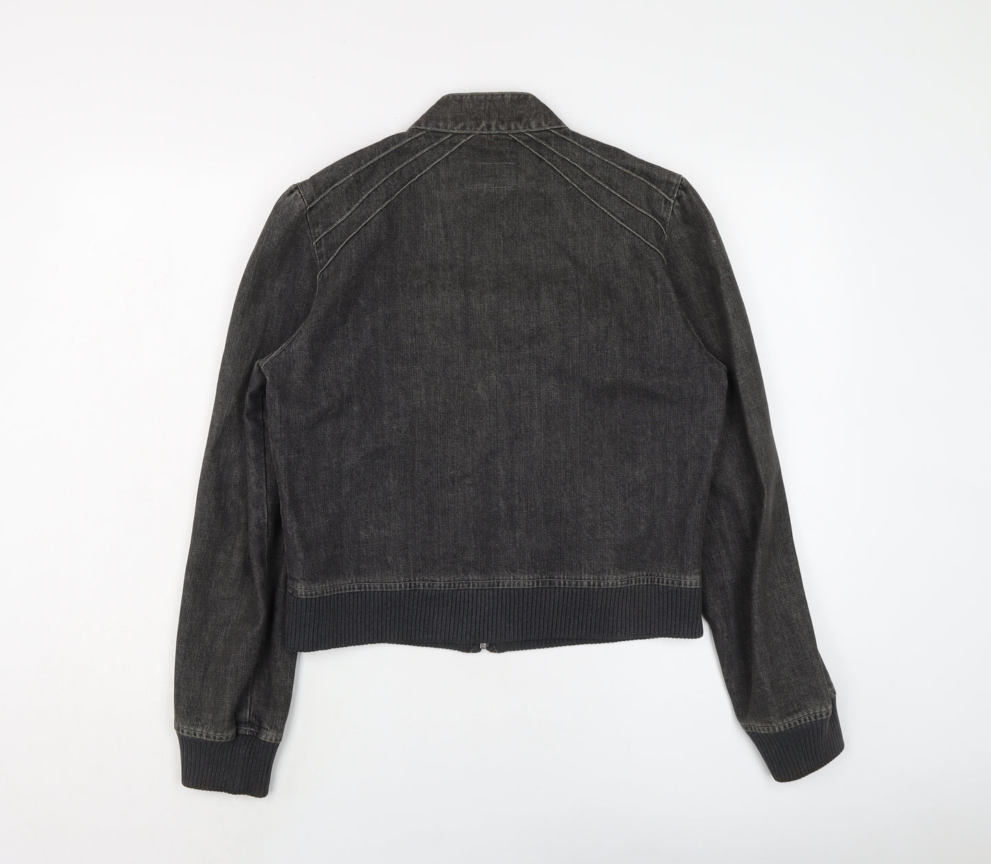 Per Una Womens Blue Jacket Size 14 Zip - Vintage