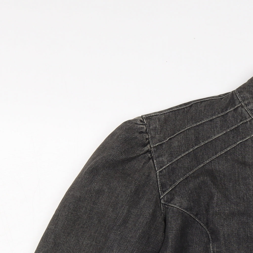 Per Una Womens Blue Jacket Size 14 Zip - Vintage