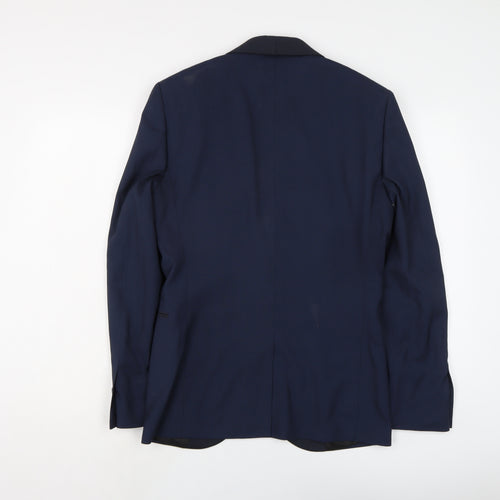 NEXT Mens Blue Polyester Jacket Suit Jacket Size 36 Regular