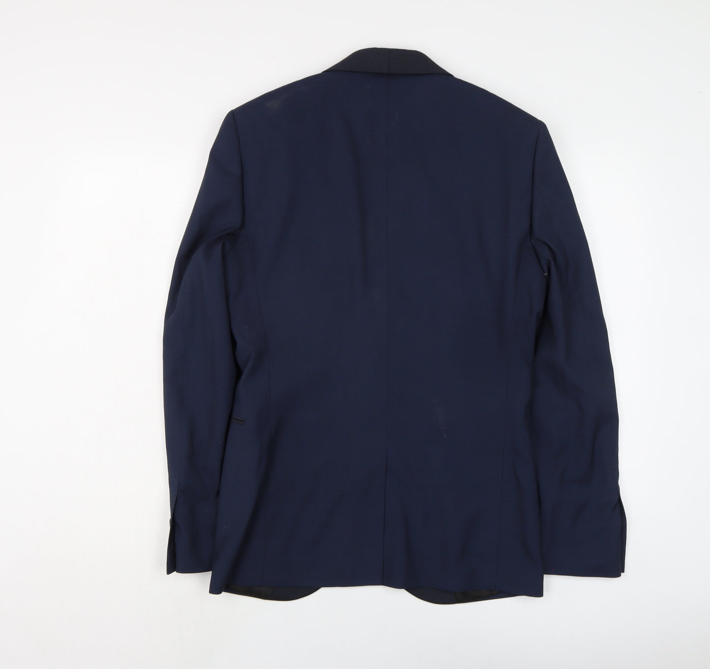 NEXT Mens Blue Polyester Jacket Suit Jacket Size 36 Regular