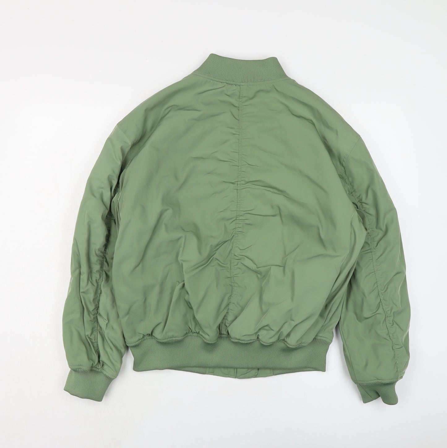 Marks and Spencer Womens Green Bomber Jacket Jacket Size 10 Zip