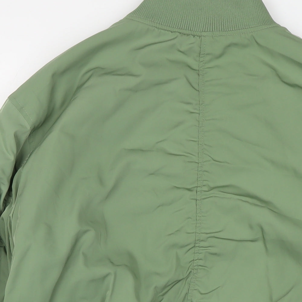 Marks and Spencer Womens Green Bomber Jacket Jacket Size 10 Zip