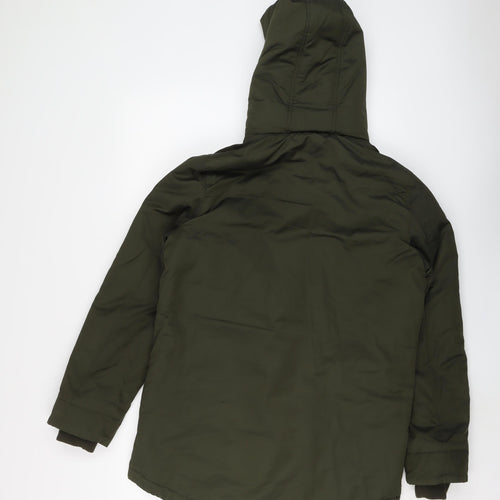 M&Co Girls Green Jacket Size 14 Years Zip