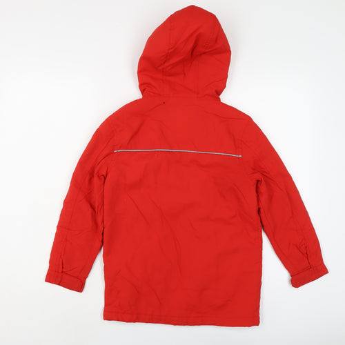 Boden Boys Red Jacket Size 7-8 Years Zip