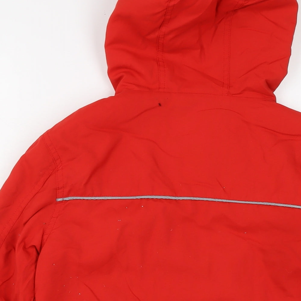 Boden Boys Red Jacket Size 7-8 Years Zip