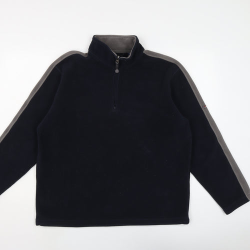 Maine Mens Blue Polyester Pullover Sweatshirt Size L